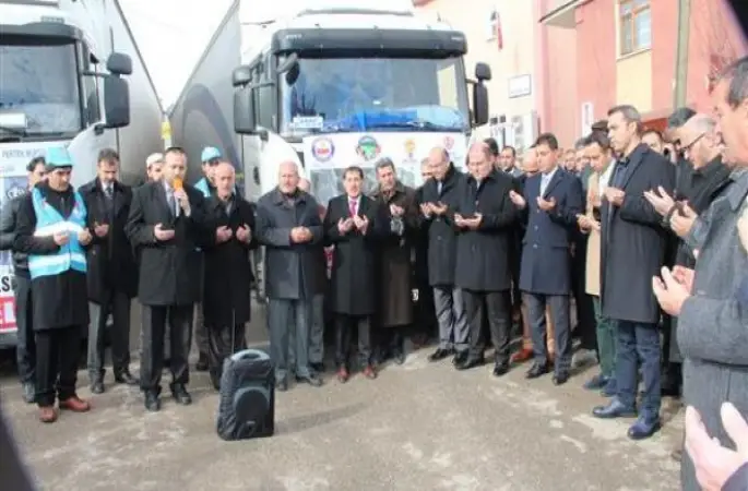 Tunceli Müftülüğü'nden Suriye'ye 3 Tır Yardım