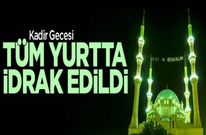 Kadir Gecesinde Vatandaşlar camilere akın etti