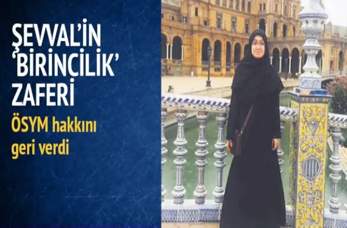 Şevval'in 'birincilik' zaferi!