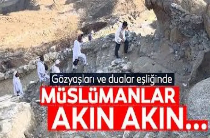 Hacı adayları hicretin mucizevi dağı Sevr'i ziyaret ediyor