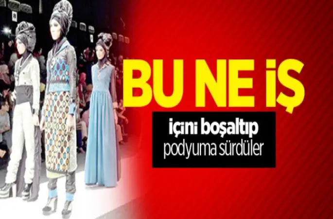 Tesettürün içini boşaltılar