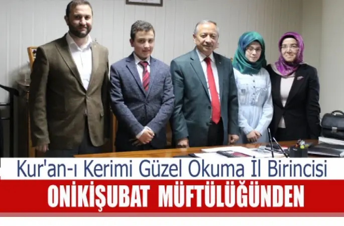 Kur'an-ı Kerimi Güzel Okuma İl Birincisi Onikişubat 'tan
