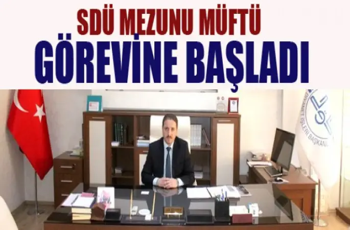 Müftü Ali Üney yeni görevine başladı.