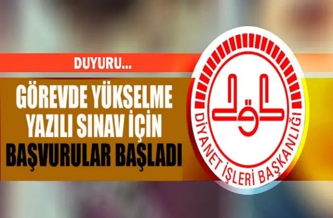 Görevde Yükselme Yazılı Sınav İçin Başvurular Başladı