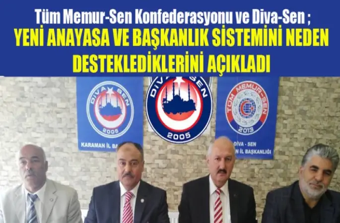 Diva Sen,Başkanlık Sistemini ve Yeni Anayasa'yı destekliyoruz