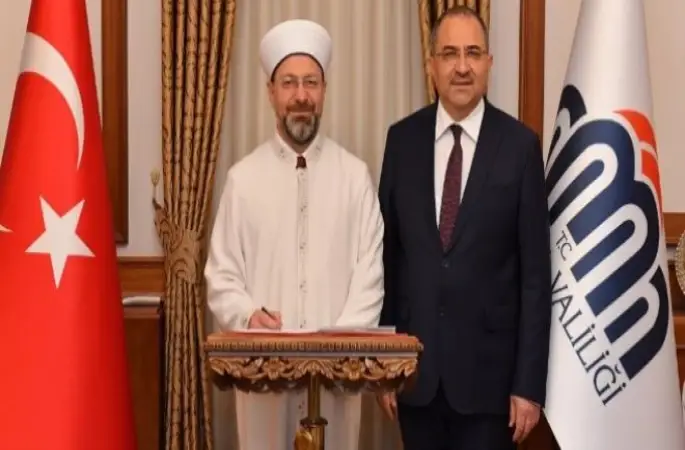 Diyanet İşleri Başkanı Erbaş Malatya Valiliğini ziyaret etti