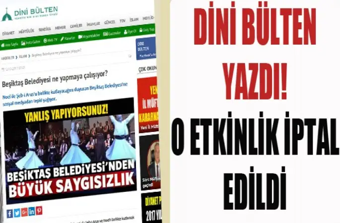 Dini Bülten Yazdı! O Etkinlik İptal Edildi