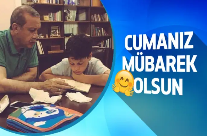 Erdoğan'ın torununa Kuran öğretirken çekilen fotoğrafı