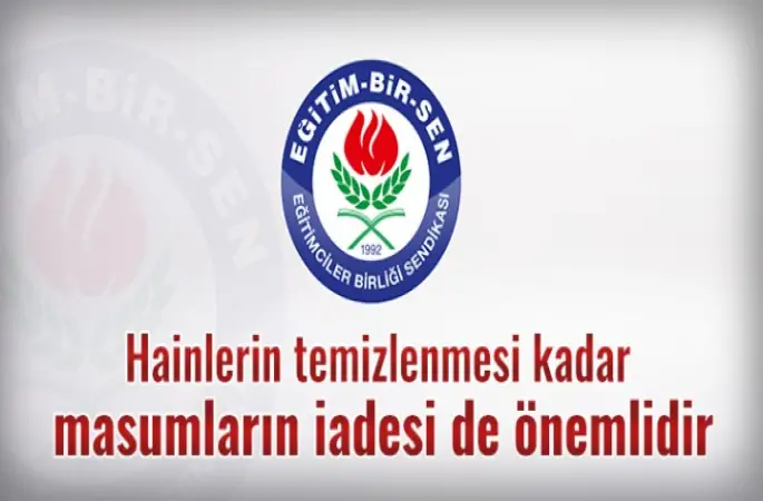 Hainlerin temizlenmesi kadar masumların iadesi de önemlidir