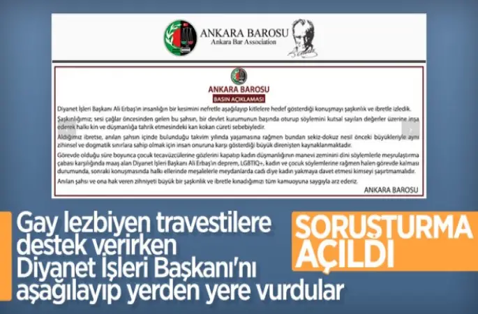 Ankara Cumhuriyet Başsavcılığı, Ankara Barosu hakkında soruşturma başlattı