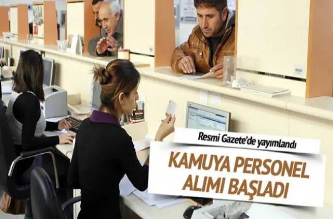 Kamuya Personel alımı Başladı