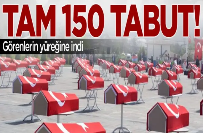 150 tabutu gören şok oldu!