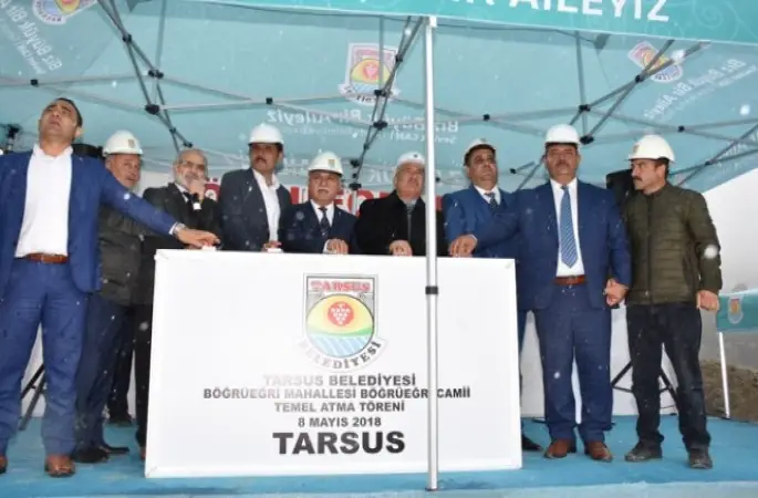Tarsus'ta Terliktepe Camisi'nin temeli atıldı