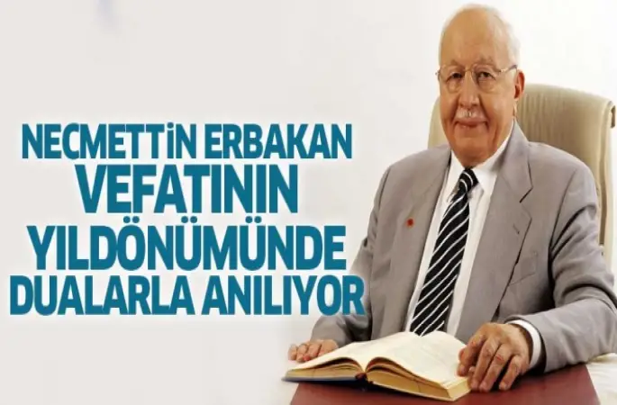 Necmettin Erbakan vefatının yıldönümünde dualarla anılıyor