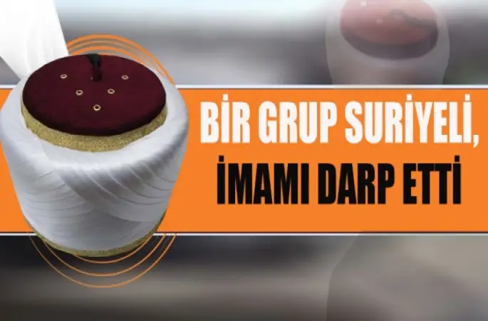 Bir Gurup Suriyeli,İmamı Darp Etti