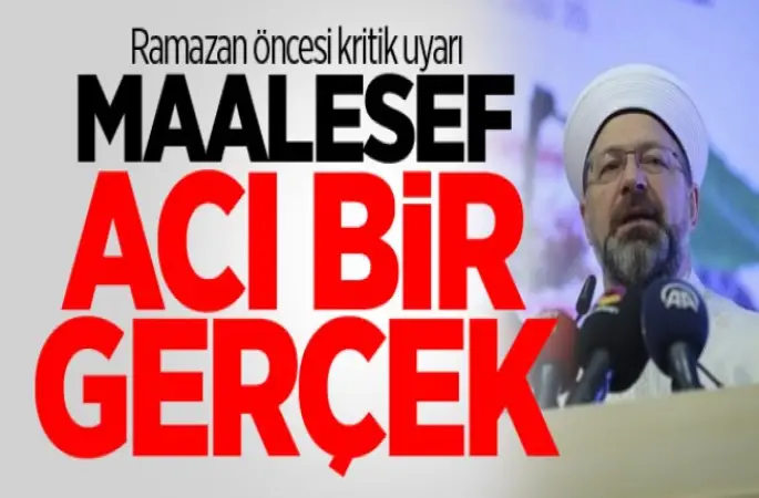 Ramazan öncesi kritik uyarı
