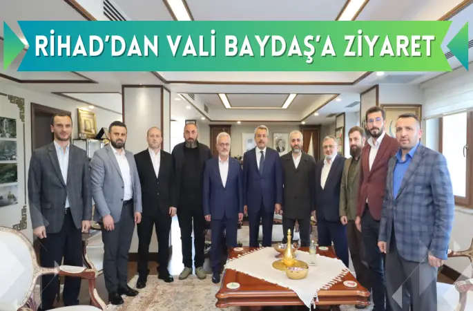 Rize Hafızlar Derneği, Vali İhsan Selim Baydaş'ı Ziyaret Etti